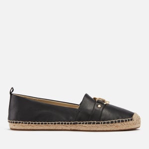 MICHAEL Michael Kors Rory Leather and Raffia Espadrilles