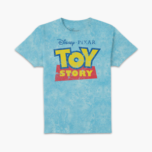 Camiseta unisex Logo Toy Story - Celeste Tie Dye