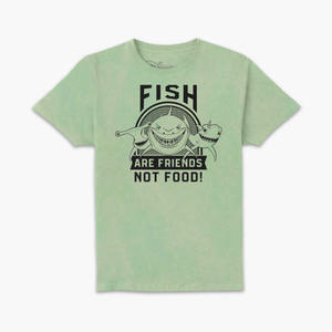 Camiseta unisex Buscando a Nemo Los peces son amigos - Color Menta Lavado ácido