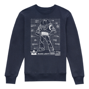 Toy Story Buzz L'éclair Schematic Sweatshirt Enfant - Bleu Marine