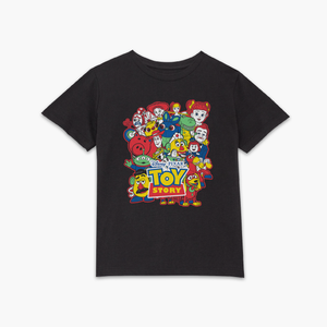 Camiseta para niños de los personajes de Toy Story - Negra