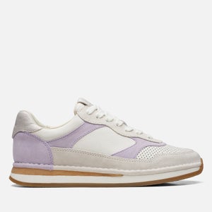 Clarks Women's CraftRun Tor Leather and Suede Trainers