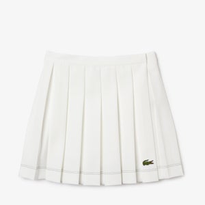 Lacoste Pleated Twill Mini Skirt