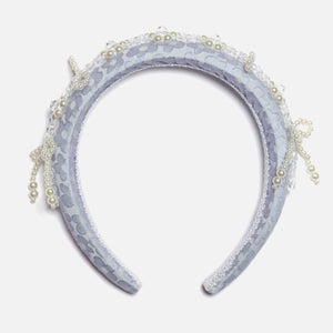 Sister Jane Hallie Embellished Floral-Jacquard Headband