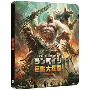 Rampage : Hors de contrôle Arwork Japonais 4K UHD Steelbook (Blu-ray inclus)