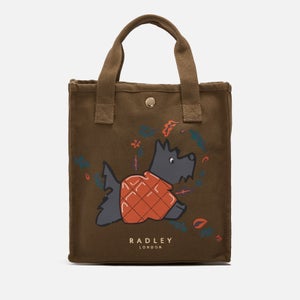 Radley Puffy Jacket Small Open Top Cotton-Blend Tote Bag