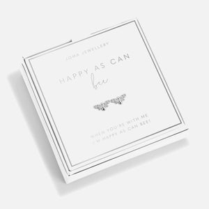 Joma Jewellery Happy As Can Bee Silver-Plated Earrings