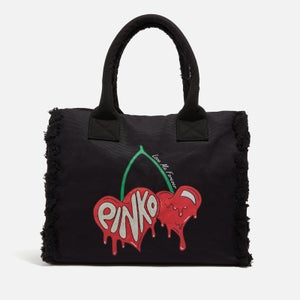 Pinko Beach Canvas Tote Bag
