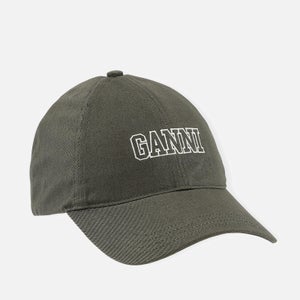 Ganni Cotton-Twill Baseball Cap