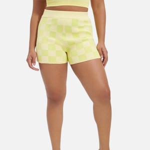 UGG Maliah Checked Jacquard-Knit Cycled Shorts