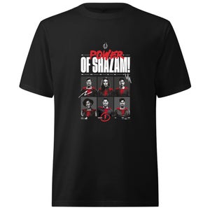 Shazam! Fury of the Gods Power Of Shazam Oversized Heavyweight T-Shirt - Black