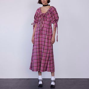 Damson Madder Cassandra Organic Cotton-Poplin Midi Dress