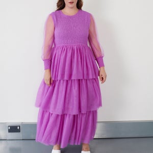 Olivia Rubin Lux Tiered Tulle Maxi Dress