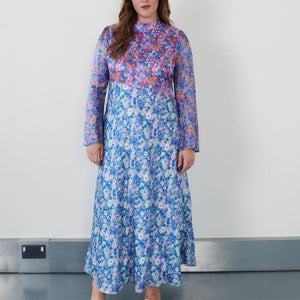 Olivia Rubin Priscilla Floral-Print Satin Maxi Dress