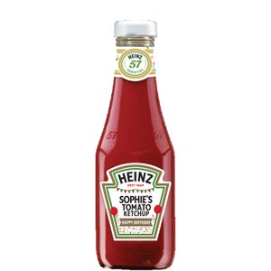 Personalised Birthday Tomato Ketchup (Glass) 342g