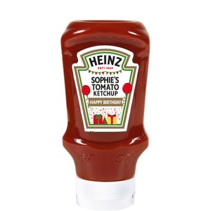 Personalised Birthday Tomato Ketchup (Plastic) 460g