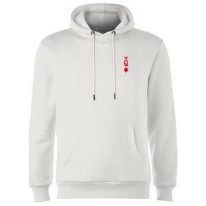 Queen Of Diamonds Hoodie - White