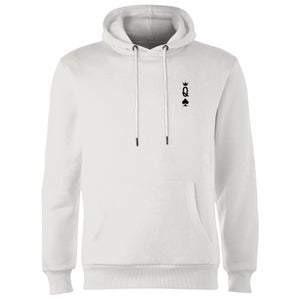 Queen Of Spades Hoodie - White