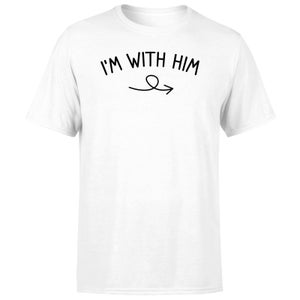 I'm With Him Left Pointer Men's T-Shirt - White