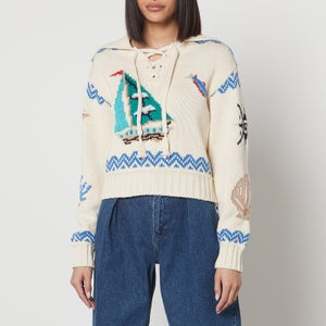 Polo Ralph Lauren Intarsia-Knit Cotton-Blend Jumper