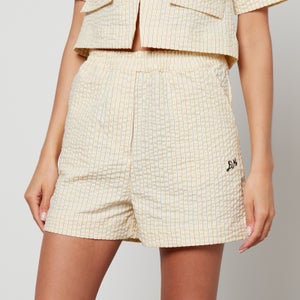 Damson Madder Striped Seersucker Shorts