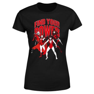 Marvel Female Heroes Find Your Power Women's T-Shirt - Black