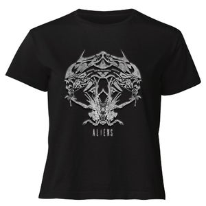 Alien Tribal Women's Cropped T-Shirt - Black