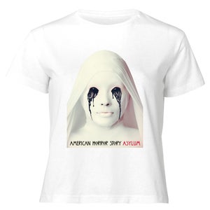 American Horror Story Asylum Women's Cropped T-Shirt - White