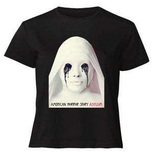 American Horror Story Asylum Women's Cropped T-Shirt - Black