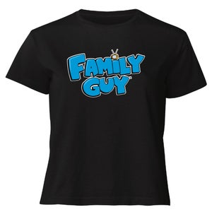 Family Guy Logo Women's Cropped T-Shirt - Black