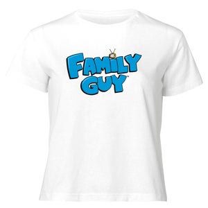 Family Guy Logo Women's Cropped T-Shirt - White