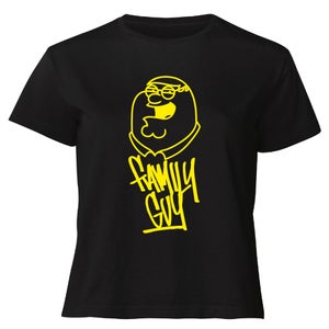 Family Guy Yellow Pete Women's Cropped T-Shirt - Black
