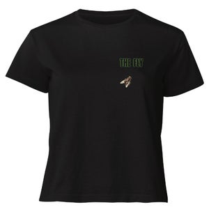 The Fly Giant Fly Women's Cropped T-Shirt - Black