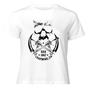 Sons of Anarchy 1967 Charming Women's Cropped T-Shirt - White
