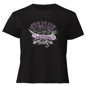 Sons of Anarchy Crow Eaters Women's Cropped T-Shirt - Black