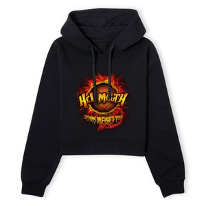 Buffy The Vampire Slayer Hellmouth Tour Women's Cropped Hoodie - Black