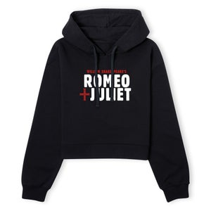 Romeo and Juliet Logo Women's Cropped Hoodie - Black