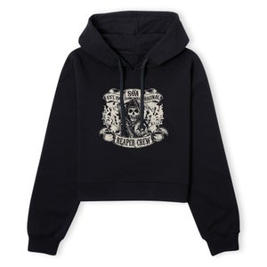 Sons of Anarchy Reaper Crew Women's Cropped Hoodie - Black