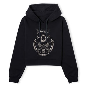 Sons of Anarchy 1967 Charming Women's Cropped Hoodie - Black