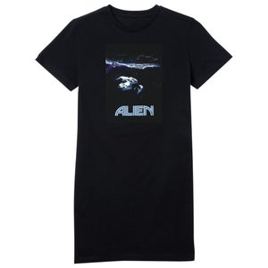 Alien Spacetravel Still Women's T-Shirt Dress - Black