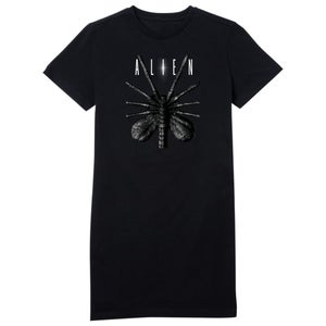 Alien Facehugger Women's T-Shirt Dress - Black
