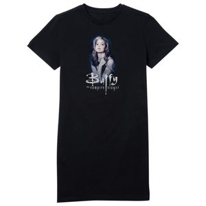 Buffy The Vampire Slayer Violet Portrait Women's T-Shirt Dress - Black