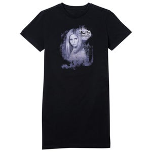 Buffy The Vampire Slayer Face Women's T-Shirt Dress - Black