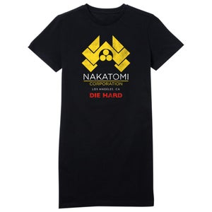 Die Hard Nakatomi Corp Women's T-Shirt Dress - Black