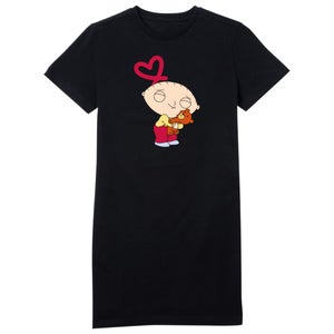 Family Guy Stewie Loves Bear Women's T-Shirt Dress - Black