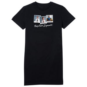 Napoleon Dynamite Polaroids Women's T-Shirt Dress - Black