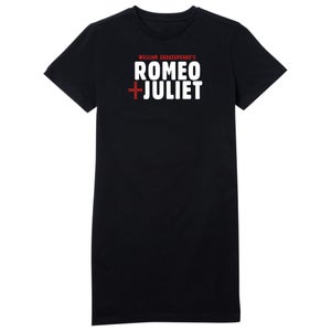 Romeo and Juliet Logo Women's T-Shirt Dress - Black
