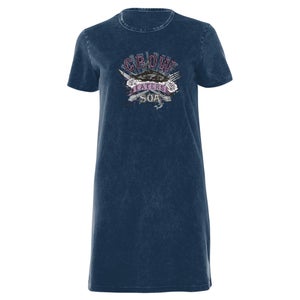 Sons of Anarchy Crow Eaters Women's T-Shirt Dress - Navy Acid Wash