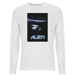 Alien Spacetravel Still Men's Long Sleeve T-Shirt - White
