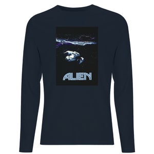 Alien Spacetravel Still Men's Long Sleeve T-Shirt - Navy